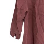 Michael Stars  Shift Dress V Neck Wine Burgandy Maroon Long Sleeve Size Small Photo 6