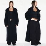 SKIMS NWT  Boyfriend Fleece Oversized Trench Coat Size L Washed Black Onyx $248 Photo 1