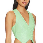 Revolve  AFRM Lilet Top Vest in Key Lime‎ Sz XXS Photo 0