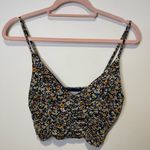 Urban Outfitters floral cropped tank top size medium Photo 0