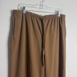 Loft  Sawyer Pull On Pants in Heathered Brushed Flannel Brown Size Large Casual Photo 6