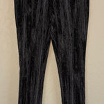 Donna Karan  Stretchy Pants Pullon Artsy Abstract Blue Black Size 2 Y2K Photo 0