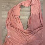 Free People Movement Elegant Peach Halter Jumpsuit sz Medium Pink Photo 2