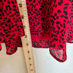 Alice + Olivia Alice and‎ Olivia Polly Red Leopard Fit/Flare mini Dress size 6 Photo 10
