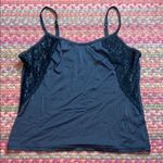 Vassarette LACE TRIM BLACK CAMI Photo 0