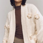 Anthropologie The Susannah 3DFlower Cardigan Photo 0