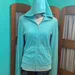 Juicy Couture Y2K Velour Aqua Zipper Hoodie Photo 0
