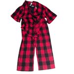 Victoria's Secret Victoria Secret Red Black Metallic Plaid 3 Piece Pajama Set Womens XL/XXL Photo 1
