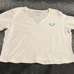 True Religion Womens NWT large Notch baby tee cropped Tshirt Photo 0