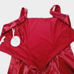 MORE TO COME Abigail Mini Dress in Wine Red XS Photo 8