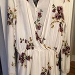 Lovestitch White And Floral Long Sleeve Romper Photo 1