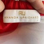 Amanda Uprichard Red Off Shoulder Flutter Sleeve Top Photo 5