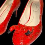 Life Stride  red re vamped for Halloween sparkling twisted horned devil heels. Photo 5
