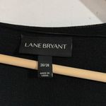 Lane Bryant  dress tunic black knit lace long sleeves 26/28 stretch‎ peplum Photo 3