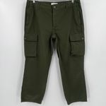 frame denim Frame Cargo Pants Green Washed Surplus Cropped Relaxed Utility Military Size 30 Photo 2