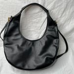 Melie Bianco Vegan Leather Black Danni Large Convertible Hobo Bag Photo 6