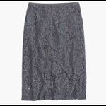 Madewell Gray Lace Pencil Skirt Knee Length 2 Photo 2