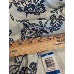 Charter Club NWT Button Up Shirt Floral Paisley Bright White Black Women's XL Photo 6