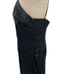 Tiger Mist  Taos Maxi Slip Dress Satin Corset Lace Neck Black Size Large Photo 8