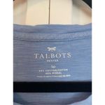 Talbots 🚨 SALE blue eyelet scallop front cotton tank size small Photo 2