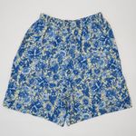 Vintage 90s Napa Valley Yellow & Blue Floral Shorts Size M Photo 2