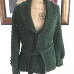 Oscar de la Renta  Runway Forest Green Cashmere Coat Photo 3