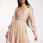 Free People NWT It Takes Two Geometric Print Collared Open Back Dress Size S Photo 0