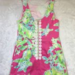 Lilly Pulitzer  Delia Shift‎ Dress Pink Lemonade Women's Size 2 Fruit 100% Cotton Photo 12