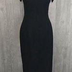 Adrianna Papell  evening dress beaded top and short sleeve shoulders fitted gown Photo 0