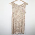 LOGO By Lori Goldstein LOGO Lori Goldstein Cream Floral Print Tunic Tank Top Women's Size Medium M Photo 5