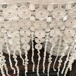 Monteau White Fringe Embellished Crop Top Medium Photo 1