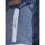 Free People Livin it Up Mini Skirt Women 6 Back Zip Short Dark Wash Denim Photo 7