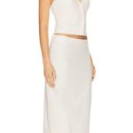 ALL THE WAYS Zephyra Skirt in Ivory Large New Womens Maxi Long White Photo 2