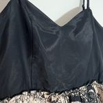 JOHNNY MARTIN short party dress size medium black cream Photo 3