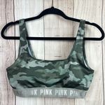 Victoria's Secret  PINK Ultimate Green Camo Sports Bra Photo 0