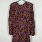 For Love & Lemons  Mini Dress Small Pink Floral Open Back Long Sleeve Boho Photo 2