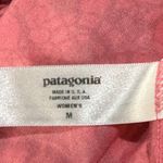 Patagonia  Medium Capilene Top Floral Stretch Cap Sleeves Round Neck Pink Multi Photo 7