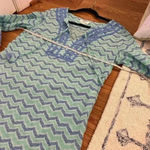 Vineyard Vines  Whale Tail Chevron Print Tunic Cover Up Cotton Blue Size Small Photo 9