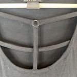 Hot Topic Size S Glitter Skull & Strappy Front Shark Bite Top Short Sleeve Tunic Photo 4