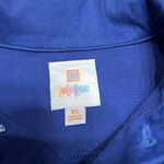 LuLaRoe Kenny Blue Jean Jacket XS Embroidered Flowers Stretch Denim EUC Photo 5