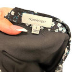 Aritzia  Sunday Best Zelda Mini Skirt Flower Print Eyelet Lace‎ Black Blue Size 4 Photo 7