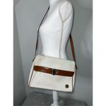 Women’s Woven Italian Crossbody Purse Bag White Photo 6