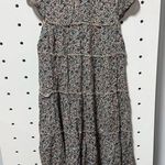 NWT THML Dark Floral Pattern Mini Dress Size Extra Small Black Photo 0