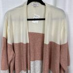 Madewell Antique Cream Colorblock Stripe Wool Blend Kent Cardigan Sz.2x NWT Photo 5