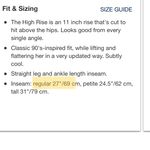 Gap High Waisted Cheeky Straight Jeans Photo 3