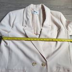 BB DAKOTA STEVE MADDEN Dressed To Thrill Blazer pale pink Oversized Womens sz L Size L Photo 8