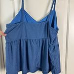 Urban Rose  Peplum Cami Blouse Polka Dot Swiss Dot Textured NWT 3X Photo 2