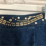 Vintage City Girl Sport Denim Beaded Three Piece Skirt Top Jacket Set Outfit Blue Size 10 Photo 15