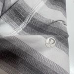 Lululemon radiant long sleeve striped wrap top gray white Photo 3