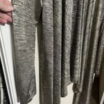 Joan Vass  Gold Metallic Cardigan Womens Open Front Knit Plus Size XL Photo 3